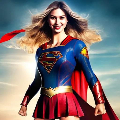 Prompt: justice supergirl