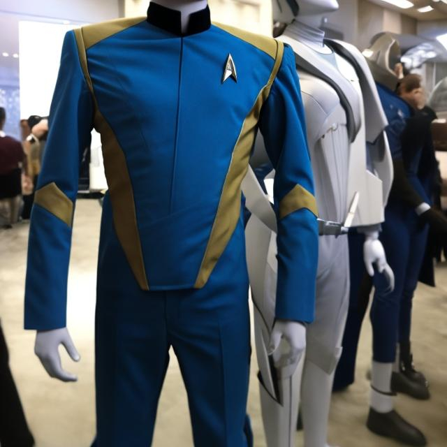 Prompt: commander star trek suit