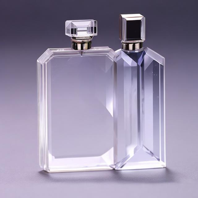 Prompt: crystal kryptonite perfume bottle