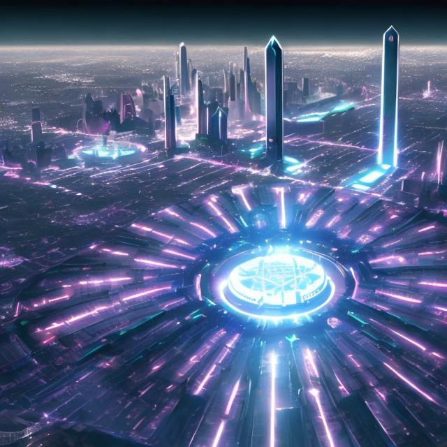 Prompt: Kryptonopoliscity futuristic