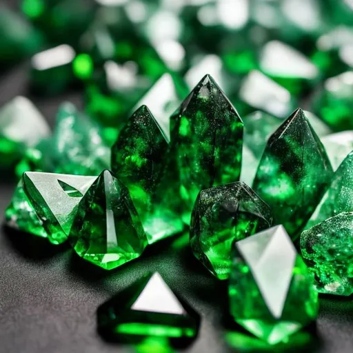 Prompt: green crystal