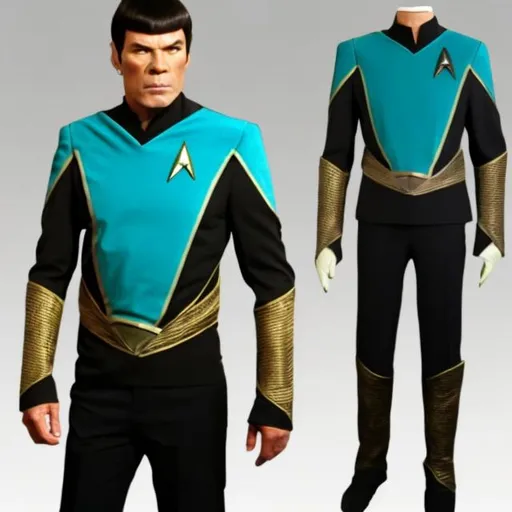 Prompt: Romulan star trek suit