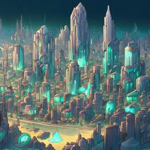 Prompt: Kandor City