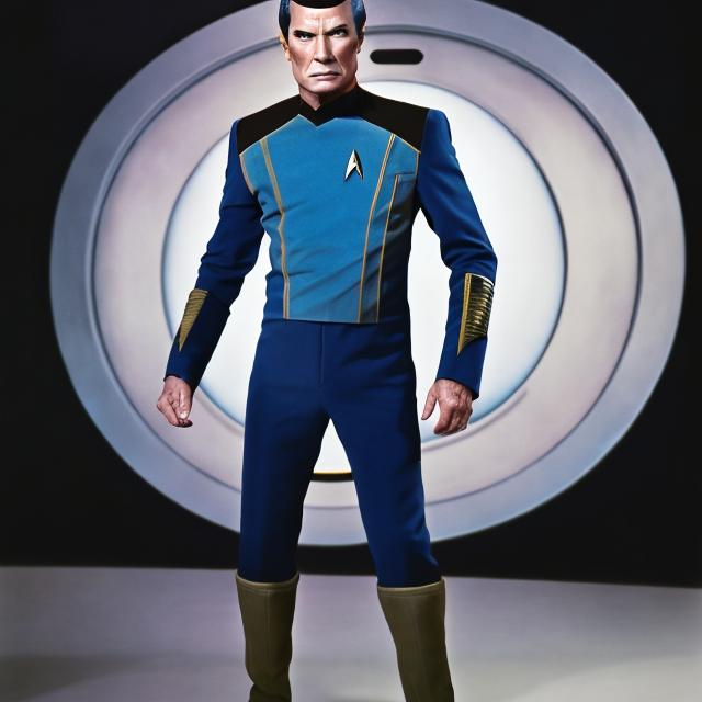 Prompt: 
star trek suit commander