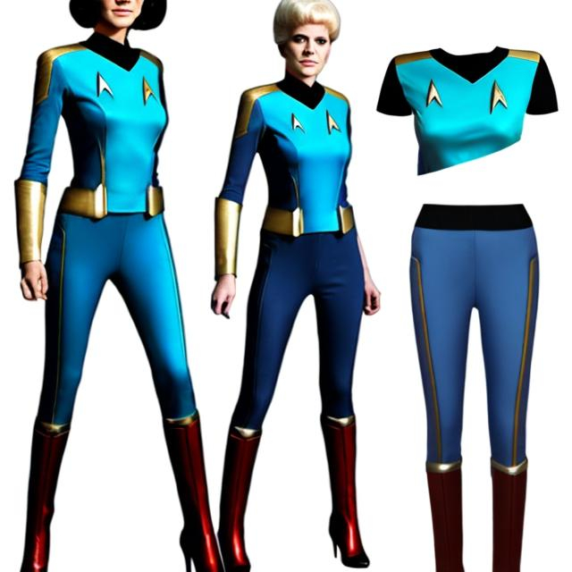 Prompt: star trek girl suit 