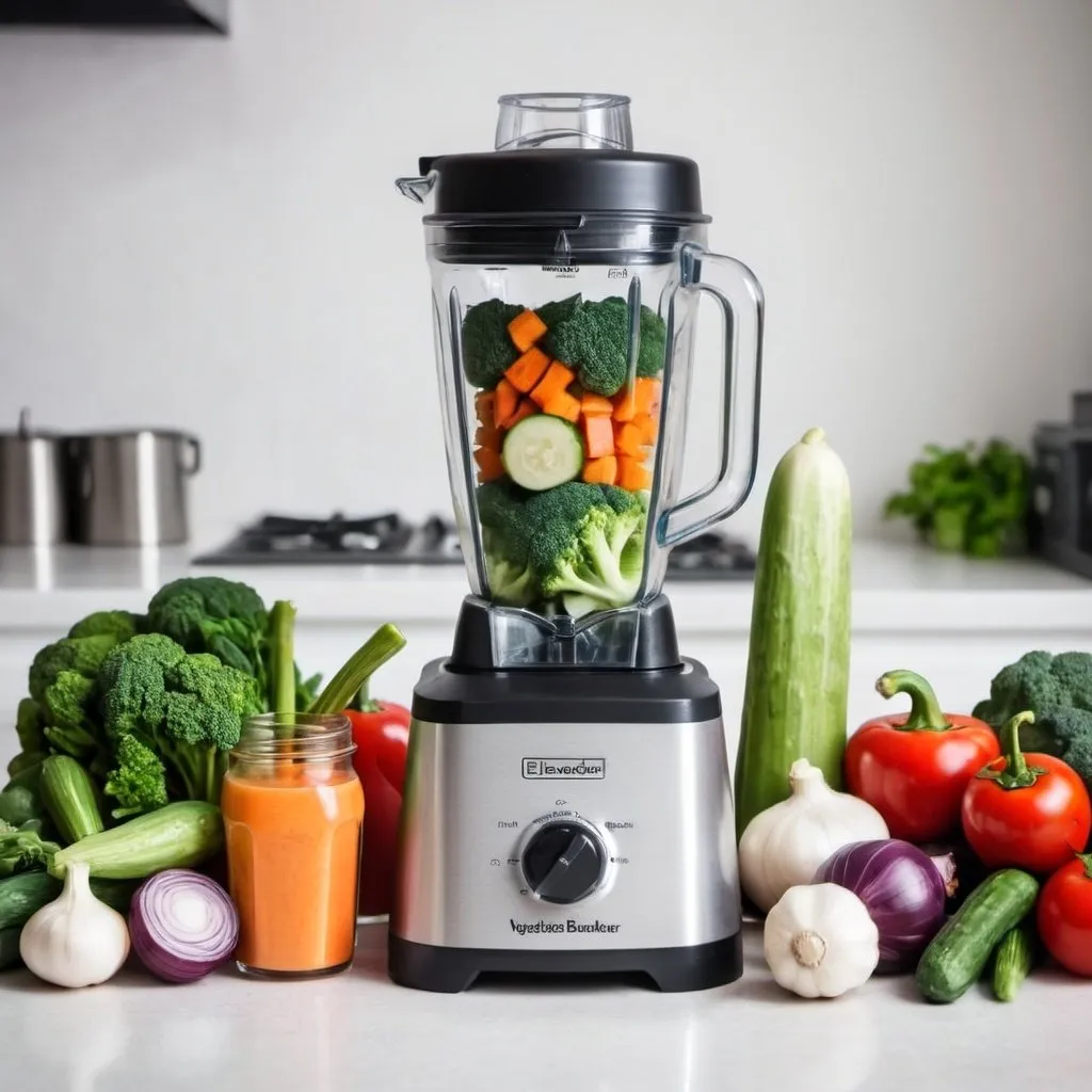 Prompt: home blender vegetables