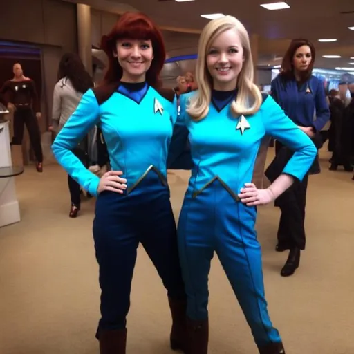 Prompt: star trek girl suit 