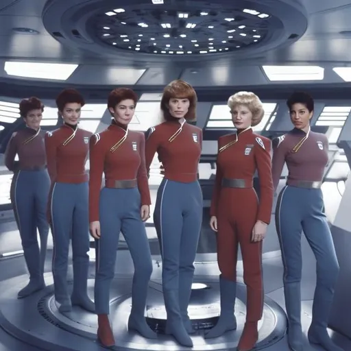 Prompt: woman star fleet Enterprise