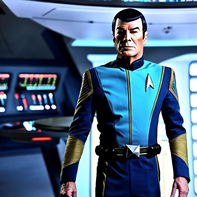 Prompt: commander star trek suit