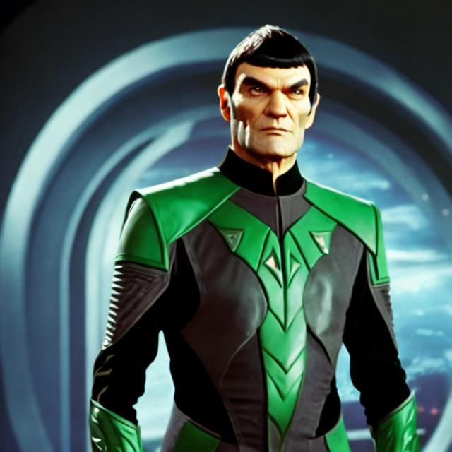 Prompt: romulan in suit