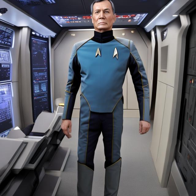 Prompt: 
star trek suit commander