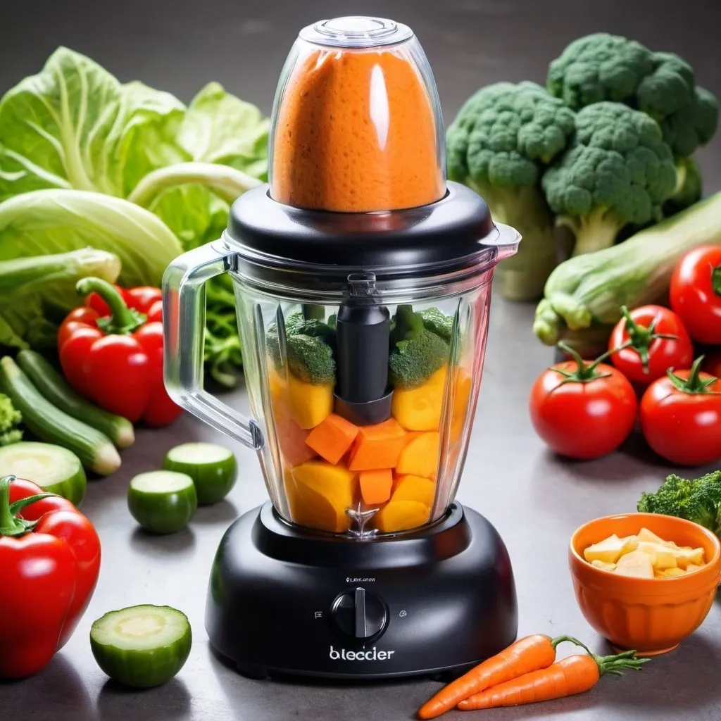 Prompt: home blender vegetables