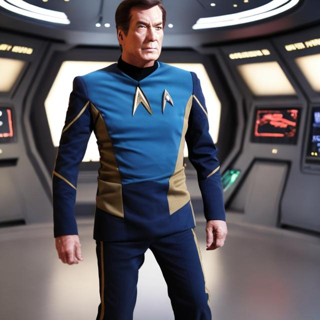 Prompt: 
star trek suit commander