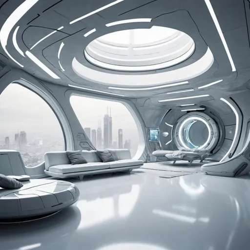 Prompt: futuristic interior