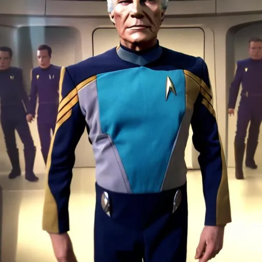 Prompt: 
star trek suit commander