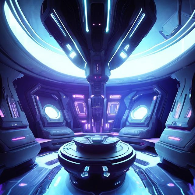 Prompt: interior design ship alien futuristic universe deep space