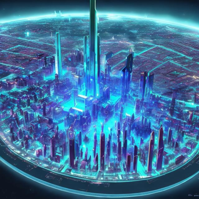 Prompt: Kryptonopoliscity futuristic