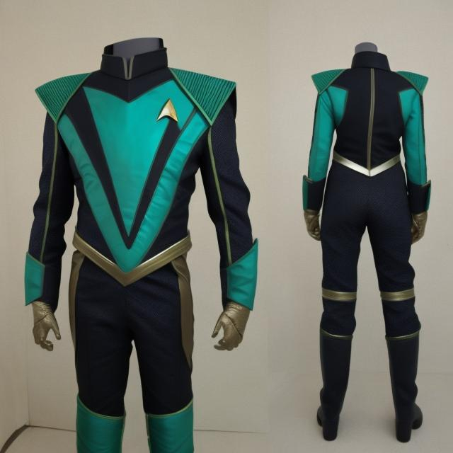 Prompt: Romulan star trek suit