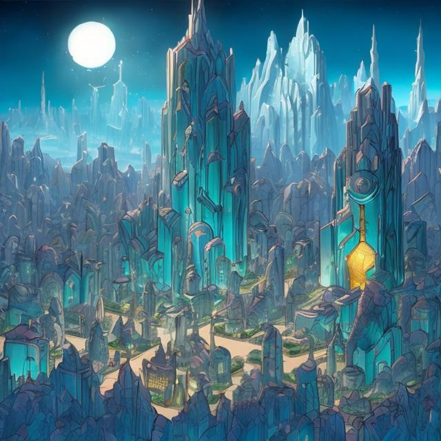 Prompt: Kandor city