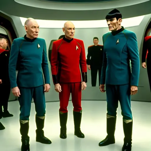 Prompt: 
star trek suit Picard commander romulan