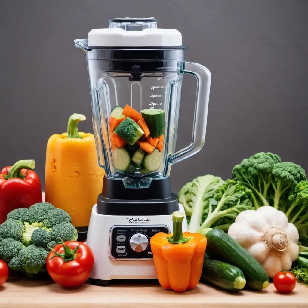 Prompt: home blender vegetables