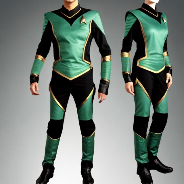 Prompt: Romulan star trek suit