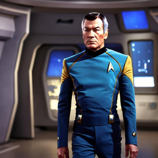 Prompt: 
star trek suit commander