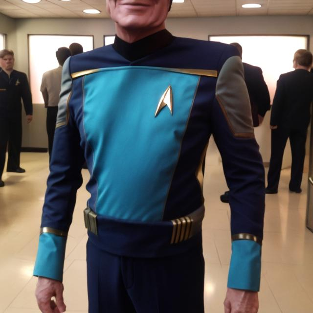 Prompt: 
star trek suit commander