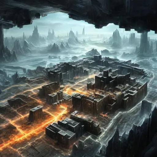 Prompt: kryptonians fortress of solidtude landscape