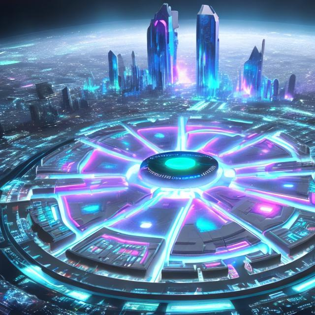 Prompt: Kryptonopoliscity futuristic