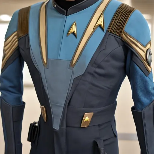 Prompt: 
star trek suit commander