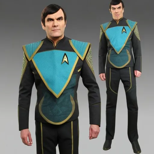 Prompt: Romulan star trek suit