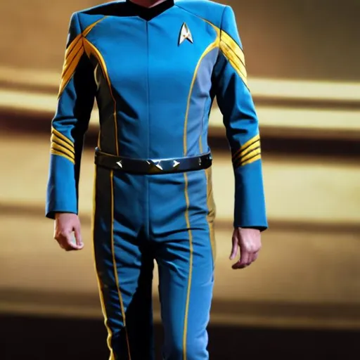 Prompt: 
star trek suit commander