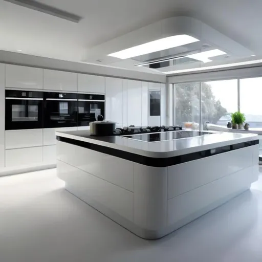 Prompt: futuristic kitchen