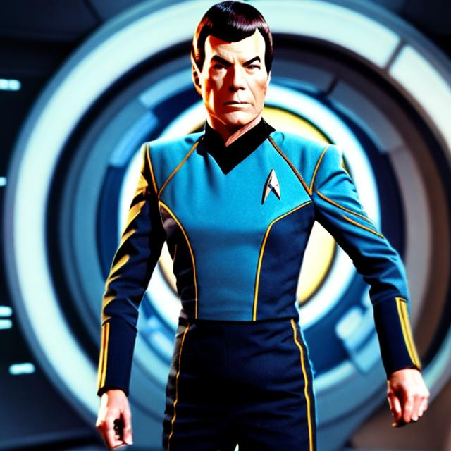 Prompt: 
star trek suit commander