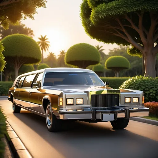 Prompt: A limousine made in 1978