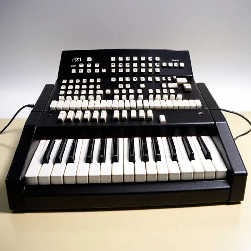 Prompt: A keyboard instrument made in 1991