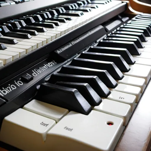 Prompt: A keyboard instrument