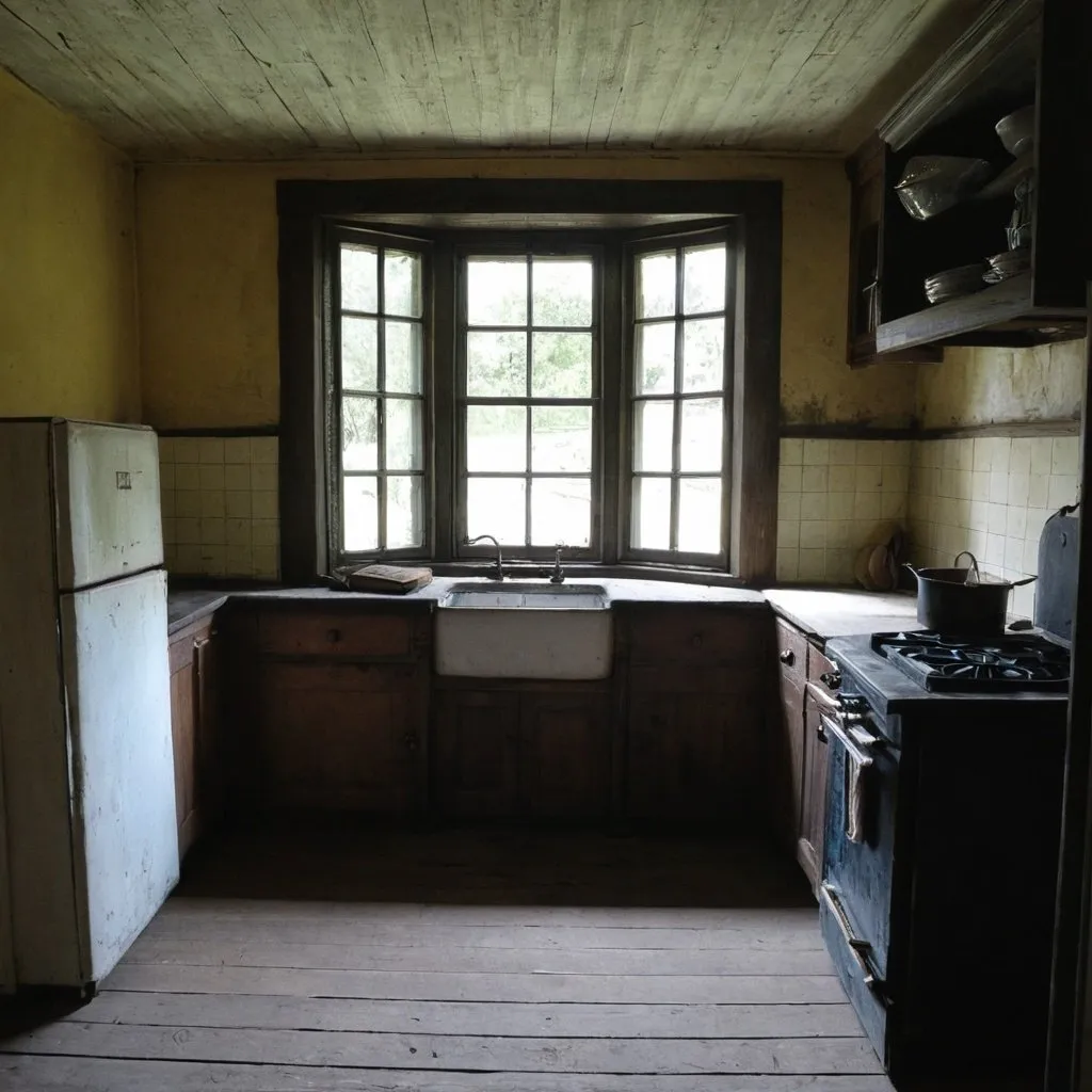 Prompt: A 1851 kitchen