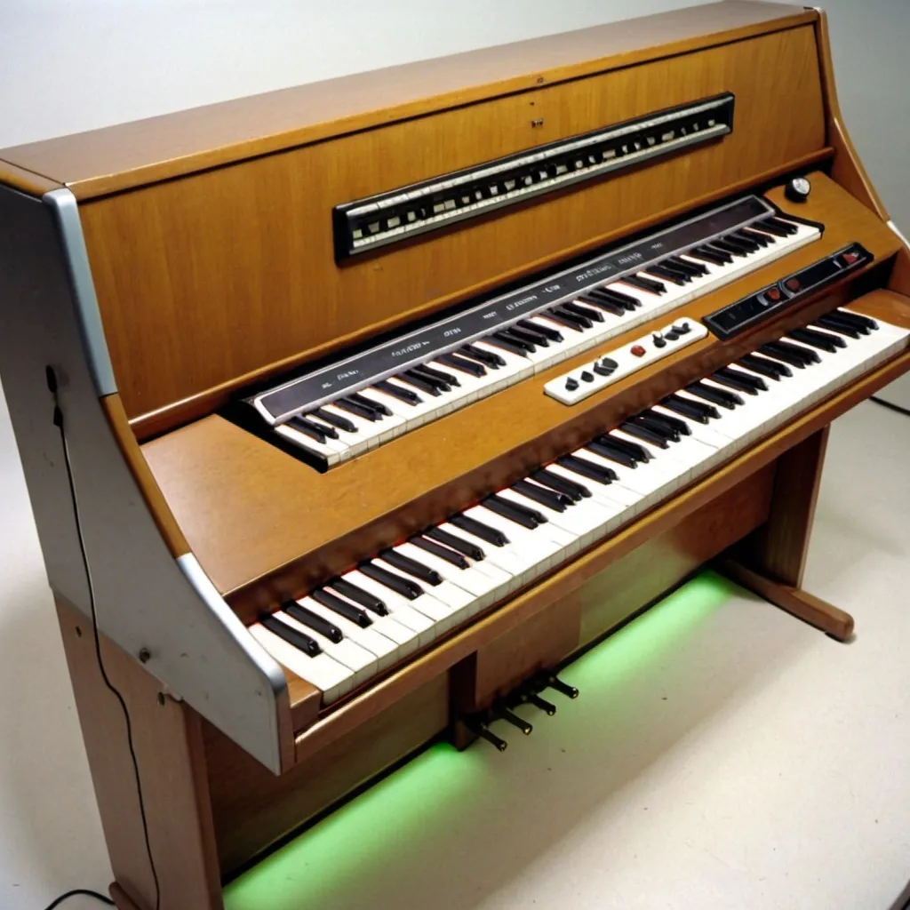 Prompt: An electric piano made in 1971