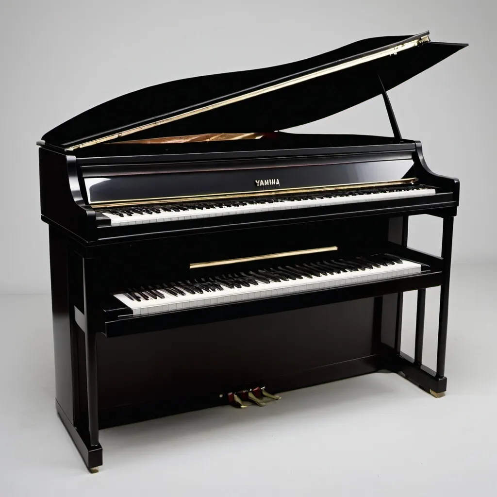 Prompt: Design piano, 1991 Yamaha Clavinova style