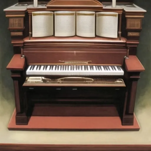 Prompt: An organ in the style of 1917