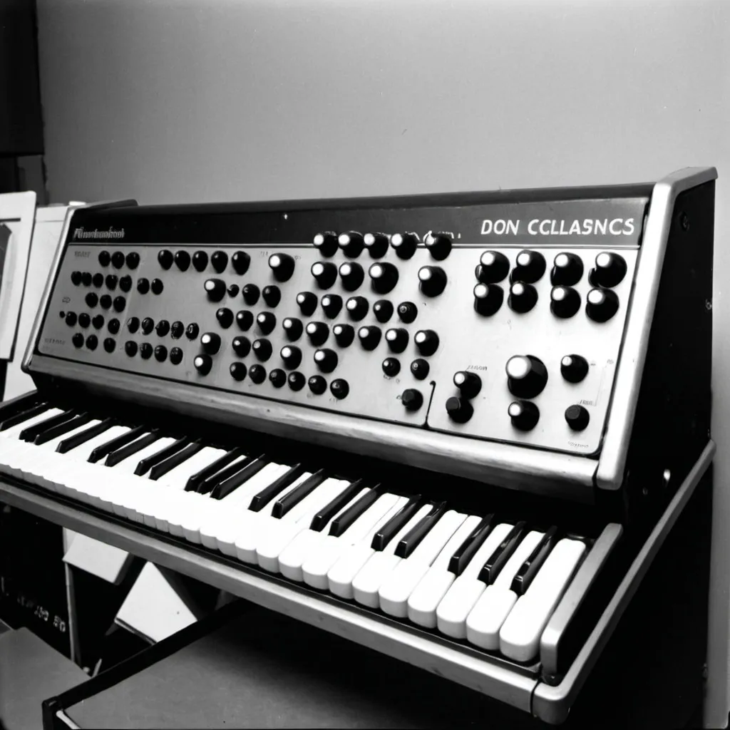 Prompt: A keyboard instrument made in 1973