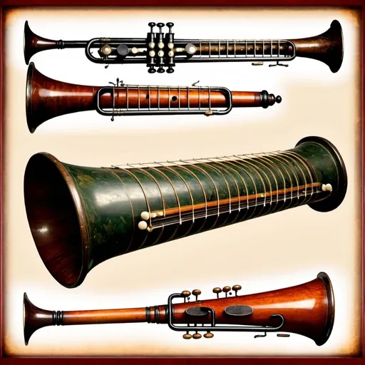 Prompt: 19th century musical instrument