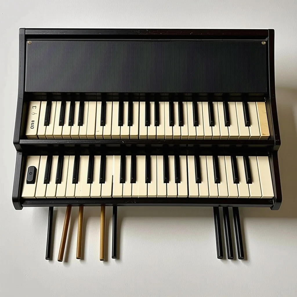 Prompt: Mid-century Musical instrument