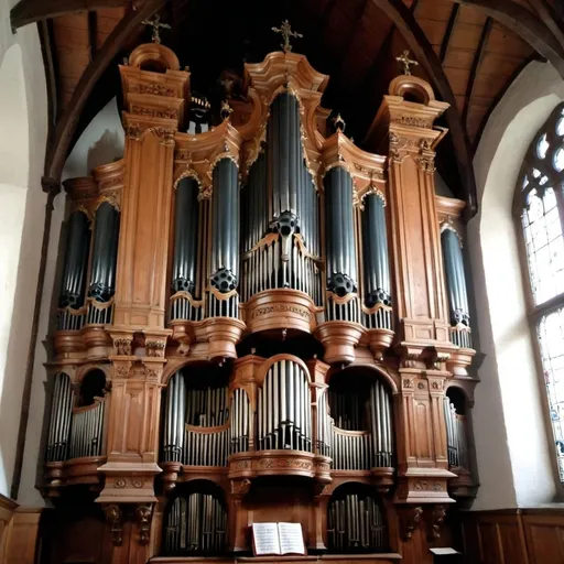 Prompt: A 16th Century organ