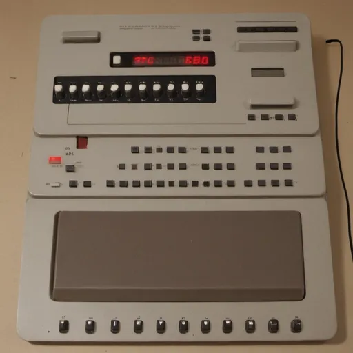 Prompt: Drum Machine made in 1975