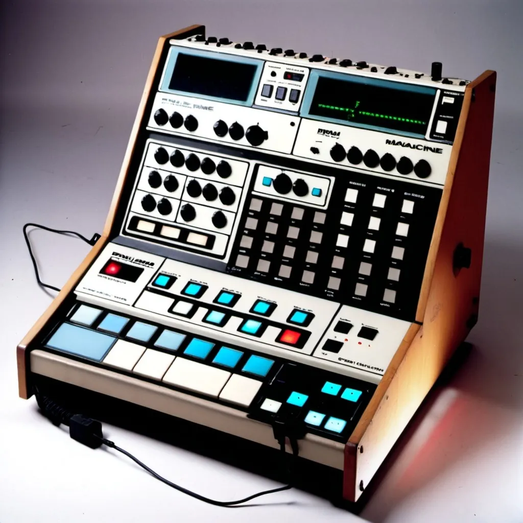 Prompt: Drum Machine made in 1981