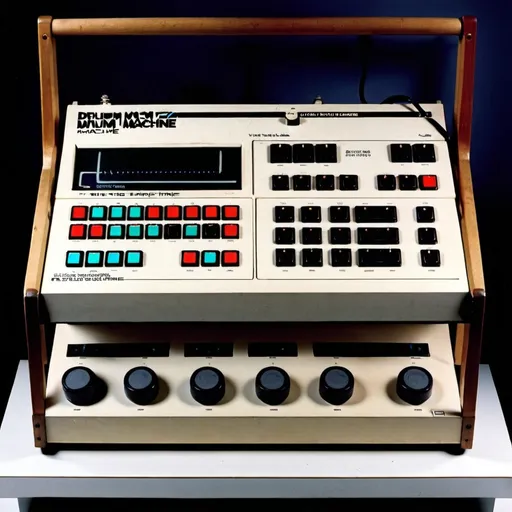 Prompt: Drum machine made in 1982