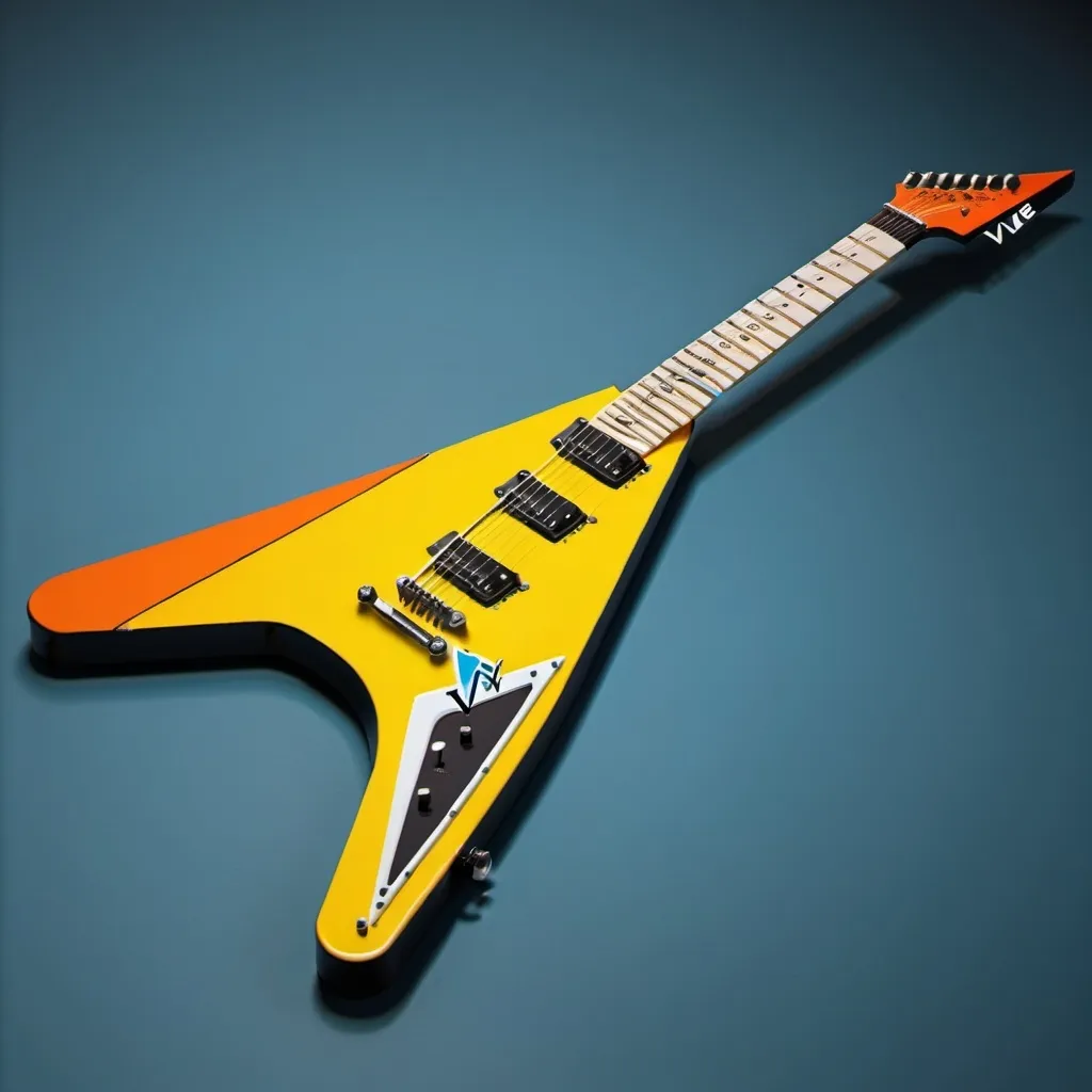 Prompt: Flying V guitar